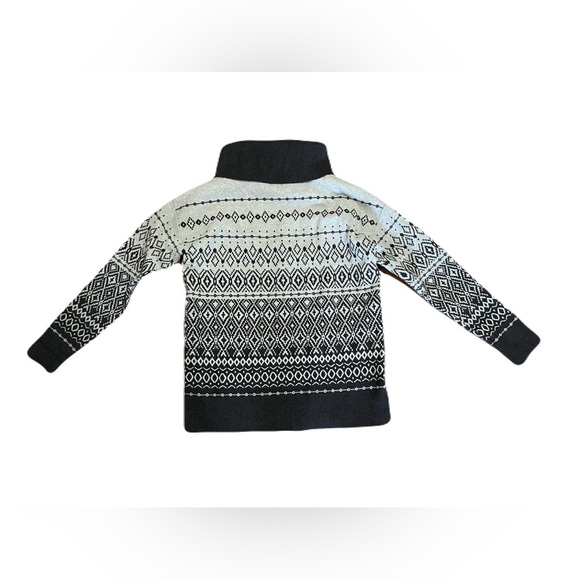 Joie women’s XS sweater, cowl neck, Fair Isle, charcoal and lighter grey - Picture 4 of 10